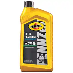 Walmart Pennzoil Ultra Platinum Full Synthetic 0W-20 Motor Oil, 1 Quart offer