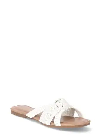 Walmart Time and Tru Women's Woven Knot Slide Sandal offer