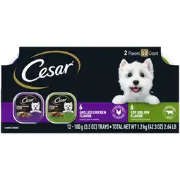 Walmart Cesar Classic Loaf In Sauce Wet Dog Food Variety Pack, 3.5 Oz Trays (12 Pack) offer