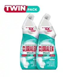 Walmart Cloralen Toilet Bowl Cleaner Liquid Gel, 2 pack, 24 fl oz offer