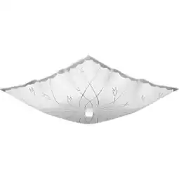Walmart Progress Lighting 12 Traditional 2 Light White Ceiling Light Decorative Square Glass Shade offer