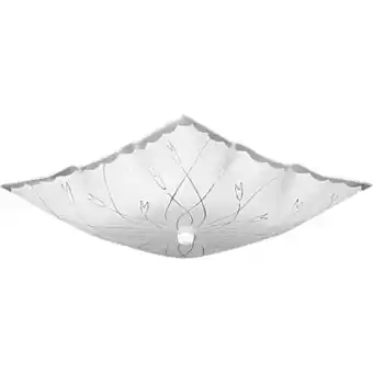 Walmart Progress Lighting 12 Traditional 2 Light White Ceiling Light Decorative Square Glass Shade offer