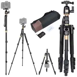 Walmart Adjustable Pro Tripod Monopod w/ Ball Head For DSLR Camera Travel Aluminum 60 offer
