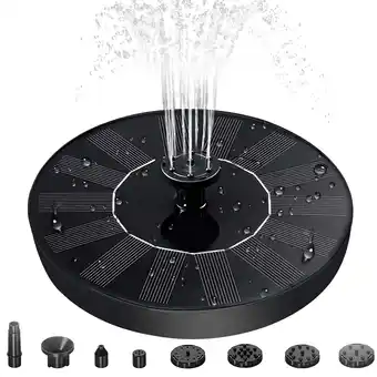 Walmart SUPTREE Garden Solar Fountain Pump for Bird Bath with Outdoor Water Fountains offer