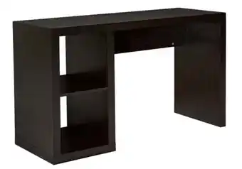 Walmart Better Homes & Gardens Cube Storage Office Desk, Espresso offer