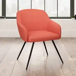 Walmart Sauder Harvey Park Occasional Chair, Burnt Orange Finish offer
