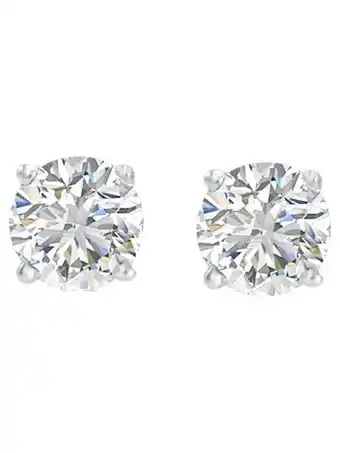 Walmart Amanda Rose Collection 1/4ct TW Diamond Stud Earrings for Women in 14K White Gold offer
