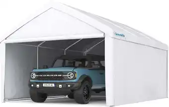 Walmart Quictent 13'x20' Carport Heavy Duty Car Canopy Galvanized Car Shelter with Reinforced Ground Bars offer
