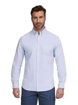 Walmart Chaps Men's & Big Men's Seacoast Wash Button Down Oxford Shirt with Long Sleeves, Sizes S-2XL offer