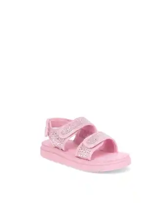 Walmart Wonder Nation Little and Big Girls’ Rhinestone Two Strap Sandals offer