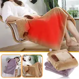 Walmart Konghyp USB Heated Blanket: Soft, Machine Washable for Home, Travel, and Office Use offer