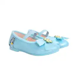 Walmart Bluey Toddler Girls Glitter Bow Ballet Flats offer