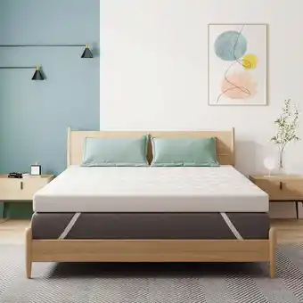 Walmart 2 inch Twin Size Gel Memory Foam Mattress Topper,Pressure Relief for Back Pain offer