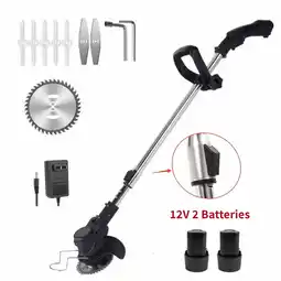 Walmart Paddsun Electric Cordless String Grass Trimmer Weed Eater Lawn Mower Weed Eater String Trimmer offer