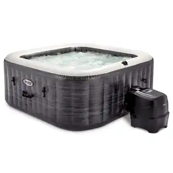 Walmart Intex PureSpa Plus Greystone Inflatable Square Hot Tub Spa, 83 x 28 offer