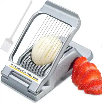 Walmart Sopito Heavy Duty Stainless Steel Wire Egg Slicer for Hard Boiled Eggs & Strawberry Other Soft Food offer