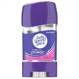 Walmart Lady Speed Stick Invisible Dry Power Antiperspirant Deodorant Gel, Fresh Fusion - 2.3 ounce offer