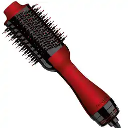 Walmart Revlon One-Step Ceramic Hair Dryer & Volumizer Hot Air Brush, Red offer