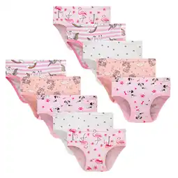 Walmart Wowoo Place Little Girl Cotton Panties Cartoon Printed Underwear 10-Pack Size 5 offer