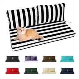 Walmart Outdoor Loveseat Cushion Set, 48 x 24, Water Repellent, Fade Resistant, Couch love seat offer