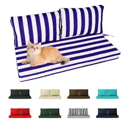 Walmart Outdoor Loveseat Cushion Set, 48 x 24, Water Repellent, Fade Resistant, Couch love seat offer