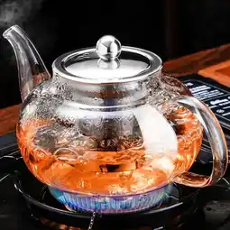 Walmart Baalaka 20oz Glass Teapot - Borosilicate Travel Stovetop, Stainless Inf for Loose Tea offer