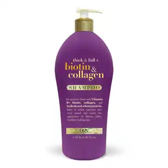 Walmart OGX Thick and Full + Biotin and Collagen Shampoo (40 Fluid Ounce) offer