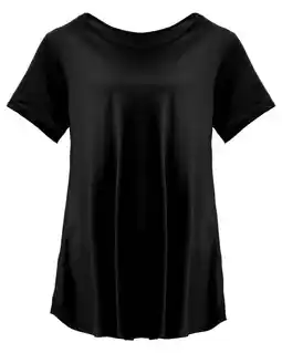 Walmart Women's Plus Size Flare Top - Casual Short Sleeve Loose Fit T-Shirt, Swing Style offer