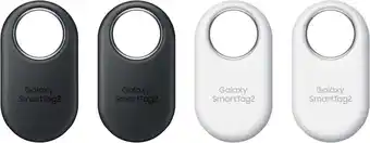 Walmart Samsung Galaxy SmartTag2 Bluetooth Tracker (4 Pack) - Black/White (El-T5600) offer