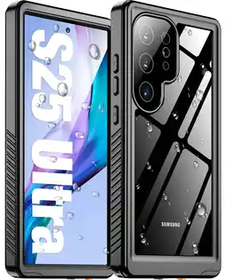 Walmart Nineasy Waterproof Case for Samsung Galaxy S25 Ultra with Built in Screen Protector offer