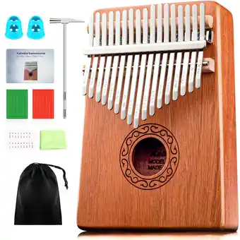 Walmart Likegreen Kalimba Thumb Piano Portable 17-Key Acoustic Mahogany Wood Finger Piano with Carrying Bag offer