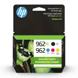 Walmart HP 962XL (3JB34AN) Officejet Pro High Yield Black Combo Original Ink Cartridge 4-Pack offer