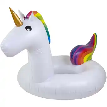 Walmart Northlight 68 Rainbow Unicorn Inflatable Swimming Pool Tube Ring Float offer
