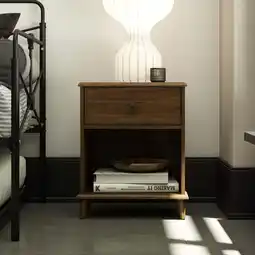 Walmart Farnsworth Nightstand, Walnut offer