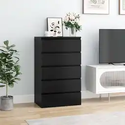 Walmart Homfa 5 Drawer Tall Dresser, Modern Storage Cabinet Wood Bedroom Nightstand for Living Room, Black offer