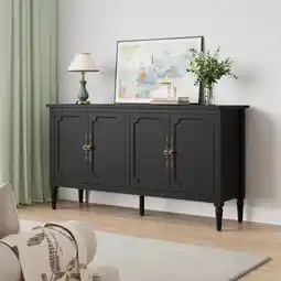 Walmart CozyHome Mid Century Modern Sideboard Buffet Cabinet with Storage, 58'' Console Cabinet, Green offer