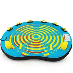 Walmart Costway Towable Tube for Boating 1-3 Person Inflatable Boat Tube for Youth & Adult offer