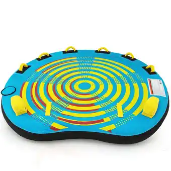 Walmart Costway Towable Tube for Boating 1-3 Person Inflatable Boat Tube for Youth & Adult offer