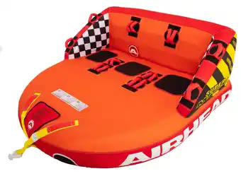 Walmart Airhead Super Mable Towable Tube for Boating, Fits up to 3 People, Dual Tow Points offer