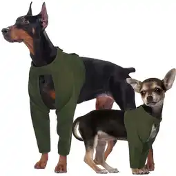 Walmart Kuoser Dog Recovery Suit, Surgery Suit for Front Legs, Dog Anti-Lick Wounds Sleeves, Green, XS offer