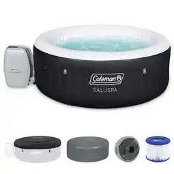 Walmart Coleman Miami AirJet Inflatable Hot Tub with Cover w/ Pump #P08411 offer