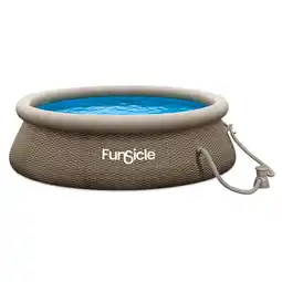 Walmart Funsicle 10ft x 30in Round QuickSet Designer Above Ground Pool, Age 6 & up offer