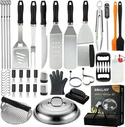 Walmart Grilljoy 46PCS Griddle Accessories kit -Stainless Steel Spatula for Blackstone Camp Chef offer