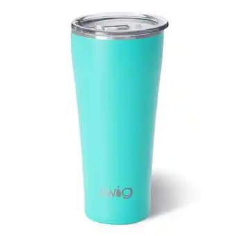 Walmart Swig Life 32oz Tumbler | Insulated Stainless Steel Travel Tumbler | Aqua offer
