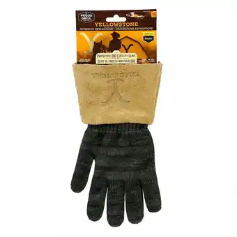Walmart Proud Grill Yellowstone Kevlar BBQ & Utility Glove W/ Leather Cuff & Hang Loop offer