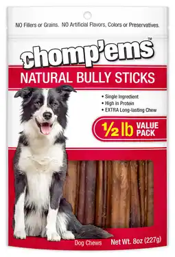 Walmart CHOMP'EMS BULLY STICK VALUE PACK 8oz —Limited Ingredients offer