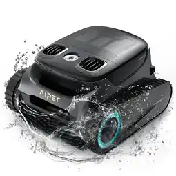 Walmart AIPER S1 Pro Dual-layer Filtration System Cordless Robotic Pool Cleaner, Plastic/Rubber Black/Blue offer