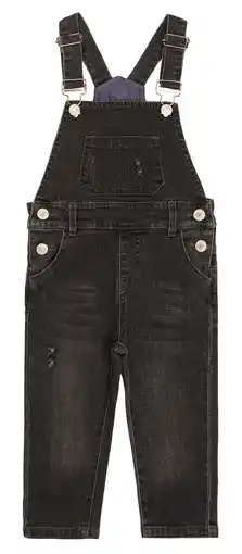 Walmart KIDSCOOL SPACE Baby Boys Slim Fit Jeans,Ripped Big Bib Pocket Fashion Denim Overalls,Grey,2-3 Years offer