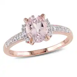 Walmart Everly Women's Morganite Rose Gold Plated Ring offer