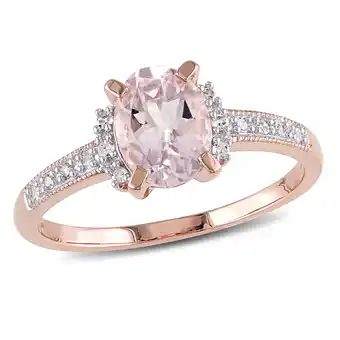 Walmart Everly Women's Morganite Rose Gold Plated Ring offer